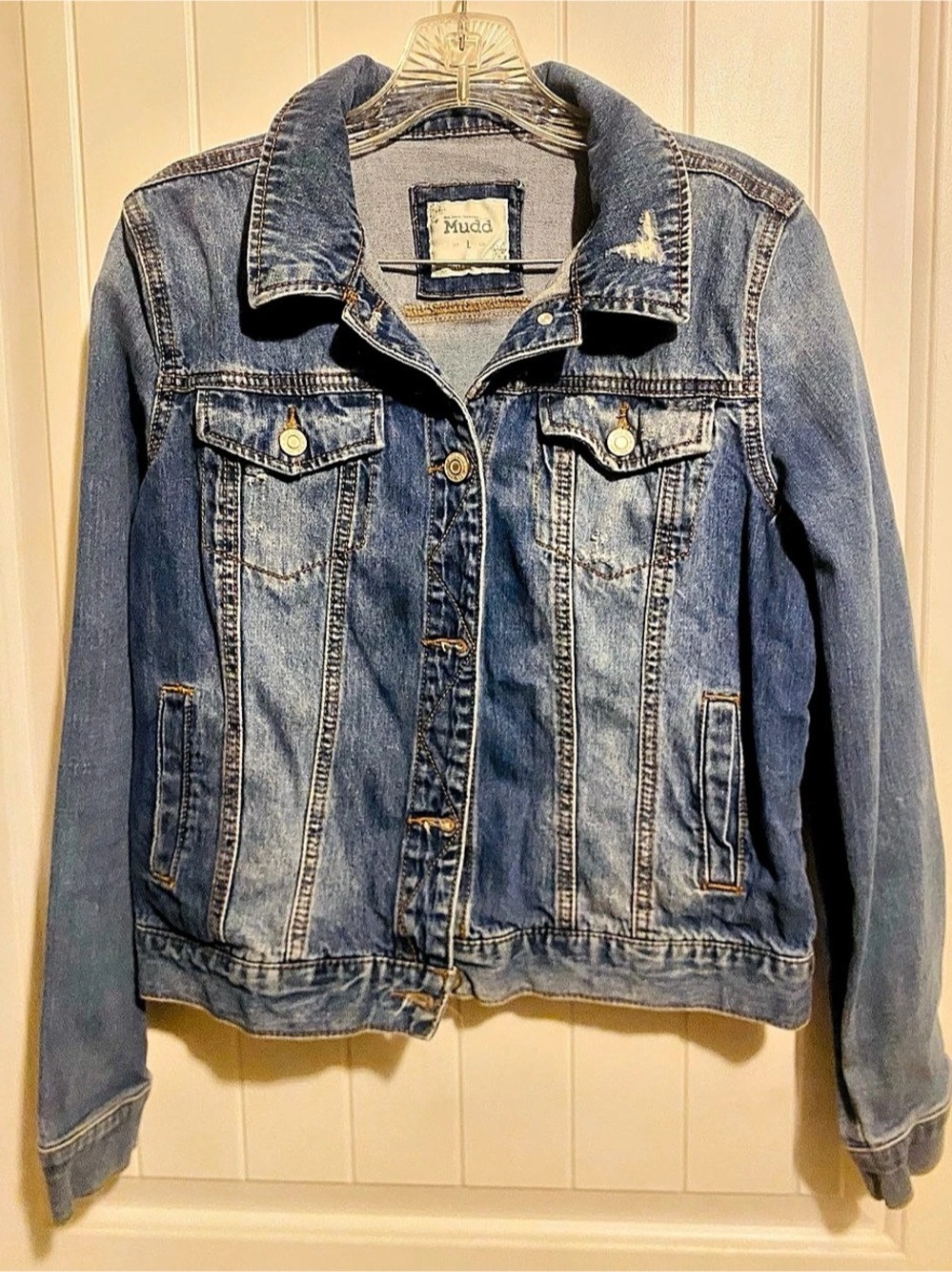 Mudd Women's Denim Jean Jacket Size Large